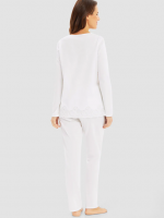 ΠΙΤΖΑΜΑ Feraud 100% cotton με λεπτομέρειες από δαντέλα