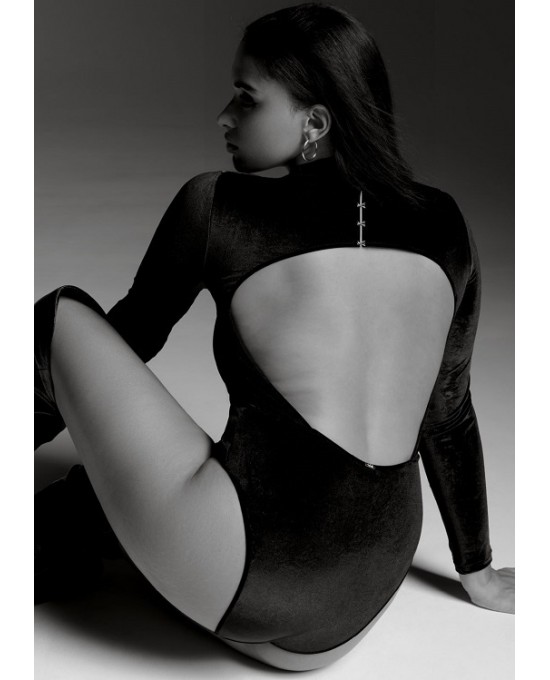 Κορμάκι με μακρύ μανίκι Aubade με ανοικτή πλάτη ,όλο δαντέλα