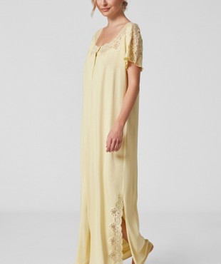 Νυχτικό PENKY 100% βαμβάκι ( maxi) με δαντέλα