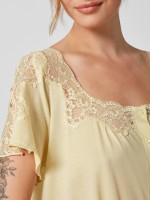 Νυχτικό PENKY 100% βαμβάκι ( maxi) με δαντέλα