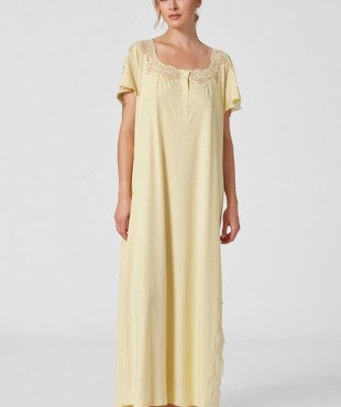 Νυχτικό PENKY 100% βαμβάκι ( maxi) με δαντέλα