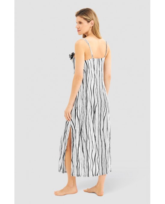 ΝΥΧΤΙΚΟ Feraud 100%  modal  maxi με   τιράντες