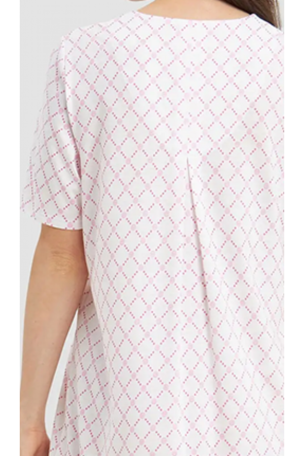 Νυχτικό  χωρίς κουμπιά με V , 100% βαμβάκι  Feraud