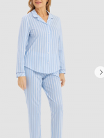 Πιτζάμα Rosch 100 % βαμβάκι κουμπωτή   με γιακά