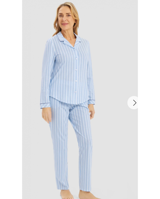 Πιτζάμα Rosch 100 % βαμβάκι κουμπωτή   με γιακά