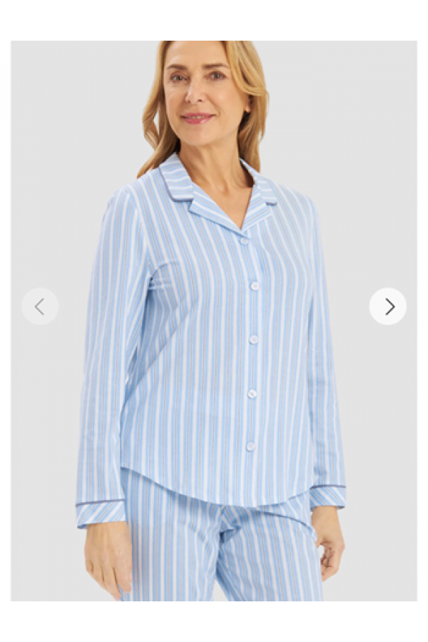 Πιτζάμα Rosch 100 % βαμβάκι κουμπωτή   με γιακά