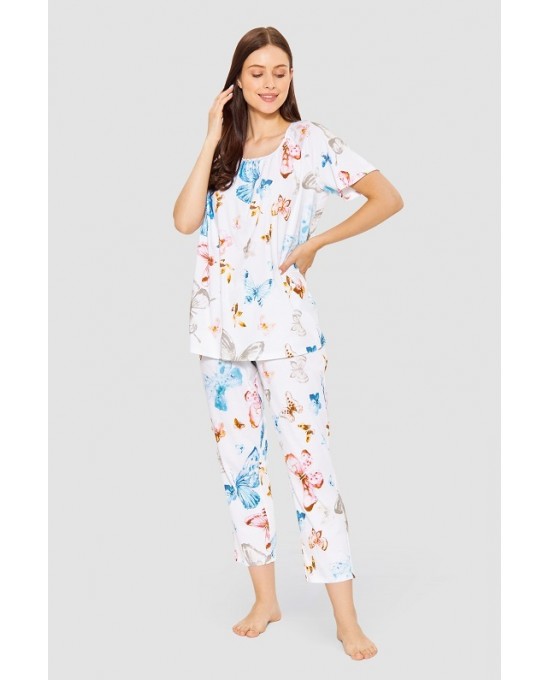 Πιτζάμα 100% βαμβάκι Feraud  με κοντό μανίκι 