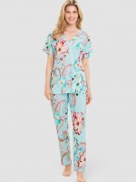 Πιτζάμα  Feraud  βαμβάκι με μακρύ  παντελόνι καλοκαιρινή