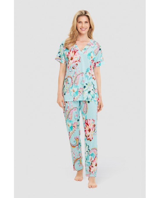 Πιτζάμα  Feraud  βαμβάκι με μακρύ  παντελόνι καλοκαιρινή