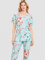 Πιτζάμα  Feraud  βαμβάκι με μακρύ  παντελόνι καλοκαιρινή
