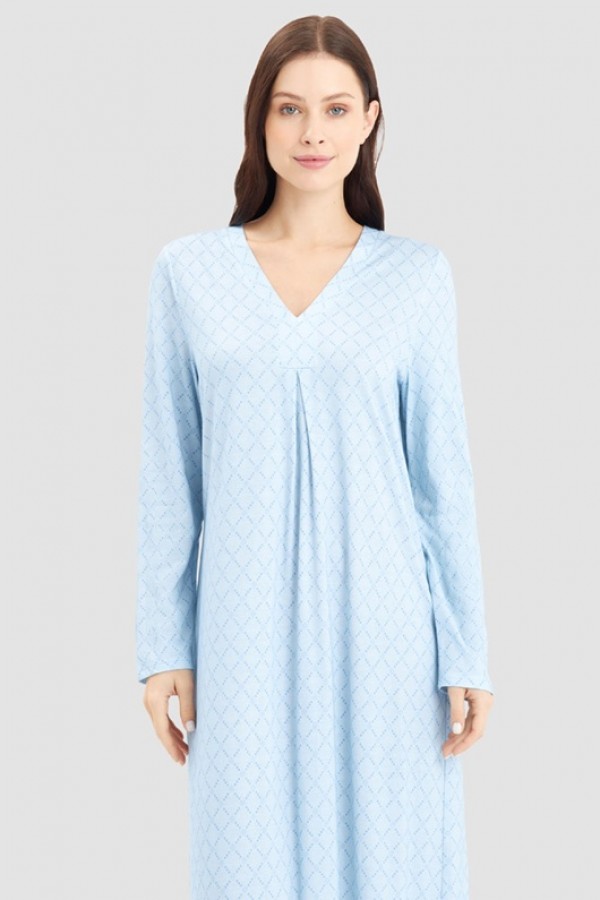 ΝΥΧΤΙΚΟ Feraud 100%  βαμβάκι maxi με  V