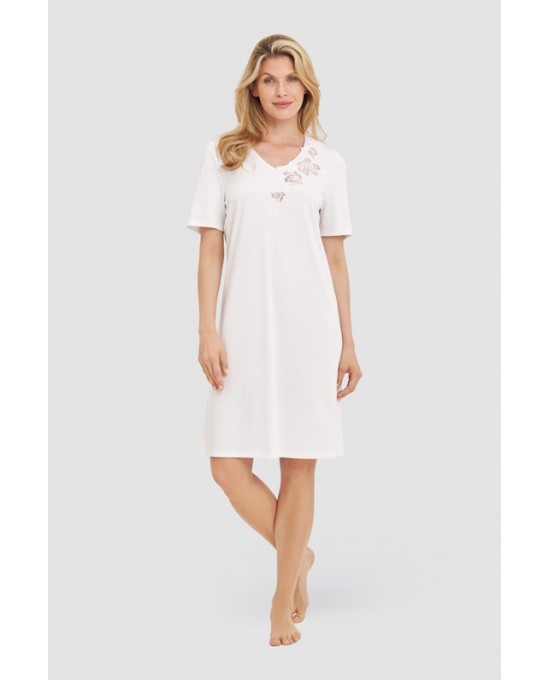 Νυχτικό  Feraud με κοντό μανίκι 100% βαμβάκι